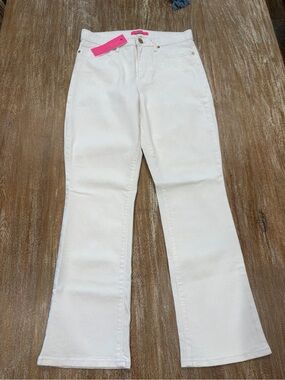 Lilly Pulitzer Resort White High-Rise Crop Liza Jeans